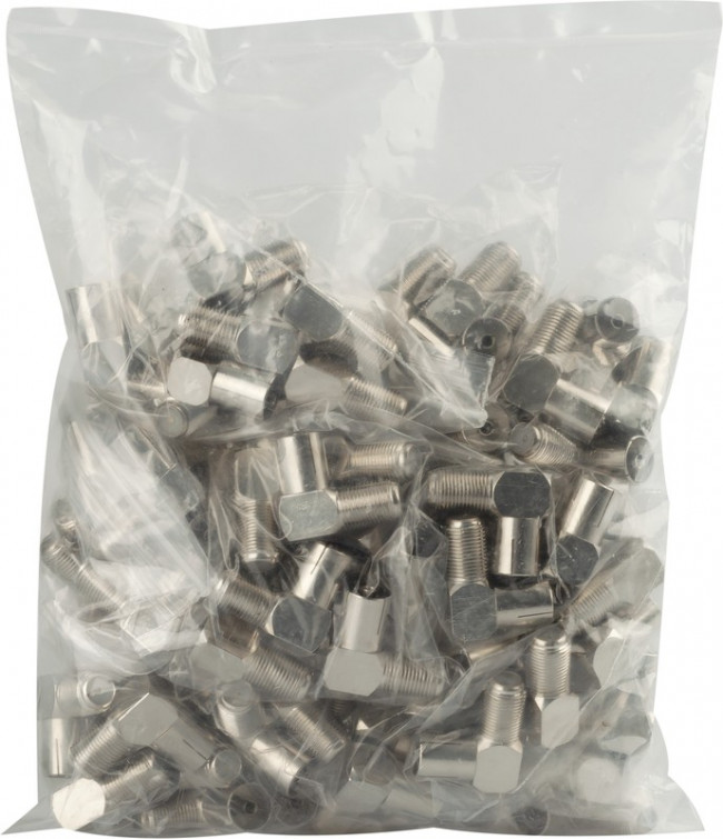 Переходник ЭРА R-A03 гнездо F-гнездо TV угловой Б0048293 Переходник ЭРА R-A03 гнездо F-гнездо TV угловой Б0048293