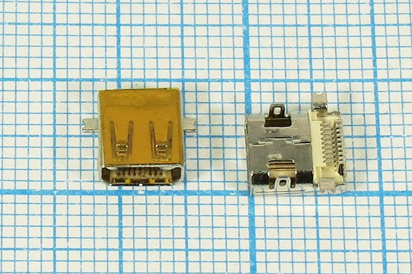 № 9391 гн microHDMI\19C4C\плат SMD\угл\micro HDMI-19F SMD; 9391 гн microHDMI\19C4C\плат SMD\угл\micro HDMI-19F SMD