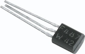 Bipolar junction transistor, NPN, 350 V, THT, TO-92, BF487
