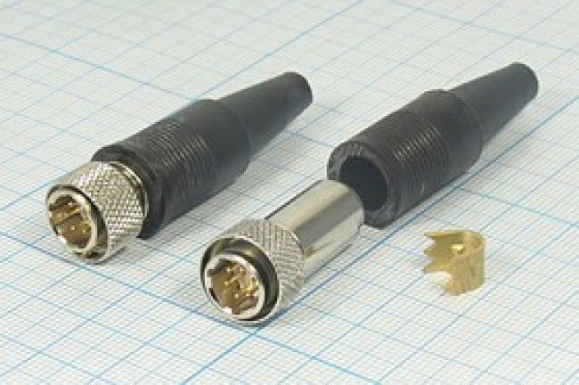 Штекер ЦС, 6P, М12, на кабель, М11,5, PLT-96-P,; №2825 штек ЦС\ 6P\М12\каб\ М11,5\PLT-96-P\