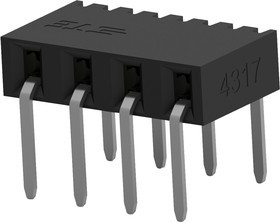 2314936-4, PCB Receptacle, Плата - к - плате, 2 мм, 1 ряд(-ов), 4 контакт(-ов)