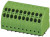 PTDA 2,5/3-5.0, Клеммная колодка типа провод к плате, 5 мм, 3 вывод(-ов), 24 AWG, 14 AWG, Зажим