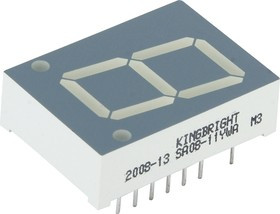 SA08-11YWA, Индикатор желтый ОА, 20.32мм, 7х1, 4.7мКд