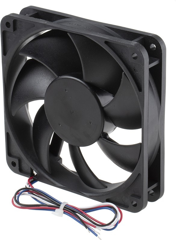 FD2412-AP281E2AL, CeraDyna Series Axial Fan, 24 V dc, DC Operation, 250m³/h, 11.28W, 470mA Max, 120 x 120 x 25mm FD2412-AP281E2AL, CeraDyna Series Axial Fan, 24 V dc, DC Operation, 250m³/h, 11.28W, 470mA Max, 120 x 120 x 25mm