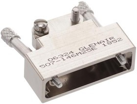 507-146M25E, D-Sub Backshells STRAIN RELIEF BKSHLL EXTENDED JACKSCREWS