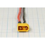 Разъем питания DC вилка , 2L, L-10см, на кабель, XT-30M