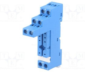 95.75SMA, Панелька, PIN: 8, 10А, 250ВAC, Монтаж: DIN, Выводы: винтовые клеммы