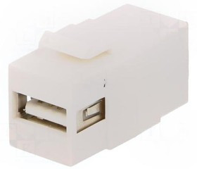 LOG-NK0017, Гнездо, адаптер, 2x &quot;мама&quot;, гнездо USB A, гнездо USB B, прямой
