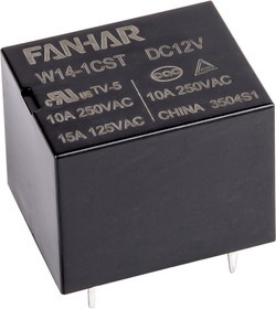 W14-1CST-DC12V, Реле 1пер. 12VDC 10A/250VAC