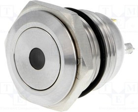 V16-10D-12R-S, Переключатель антивандальный, Положения 2, SPST-NO, 2A/36ВDC