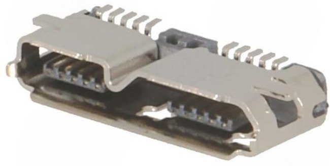 MUSBB-G3.0/SMD, Гнездо, USB B micro, SMT, PIN: 10, USB 3.0 MUSBB-G3.0/SMD, Гнездо, USB B micro, SMT, PIN: 10, USB 3.0