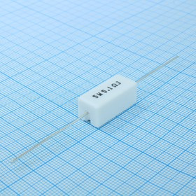 SQP5WJ5R1B, (SQP 5W 5.1 5%), Резистор керамический цементный аксиальный (SQP) 5Вт 5.1Ом +5%