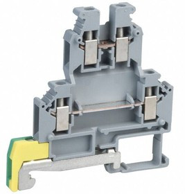 0461018, DIN Rail Terminal Blocks 6.2mm DBL BLOCK