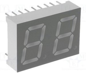 KW2-521AGA, Дисплей: LED, 7-сегментный, 13,2мм, 0,52", II.зн: 2, желто-зеленый KW2-521AGA, Дисплей: LED, 7-сегментный, 13,2мм, 0,52", II.зн: 2, желто-зеленый