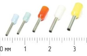 Наконечник кабельный 1,2x 8, 1,5, S 0,75, обжимной, белый, LT007508 Наконечник кабельный 1,2x 8, 1,5, S 0,75, обжимной, белый, LT007508