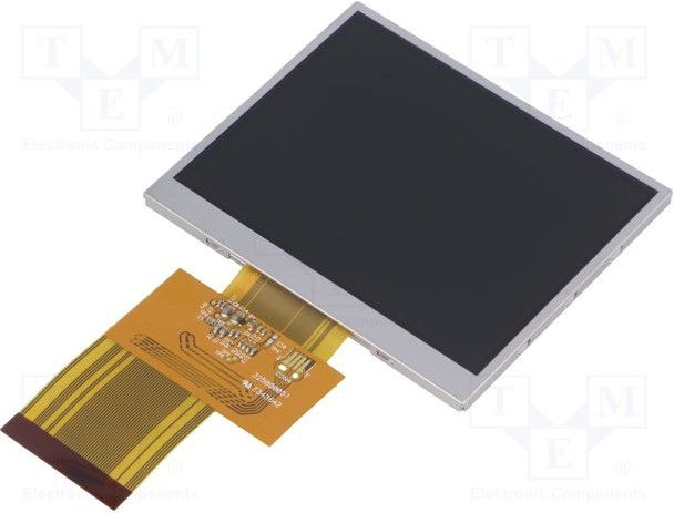 DEM 320240RTMX-PW-N, Дисплей: TFT, 3,5", 320x240, Подсвет: LED, Разм: 76,9x63,9x3,3мм DEM 320240RTMX-PW-N, Дисплей: TFT, 3,5", 320x240, Подсвет: LED, Разм: 76,9x63,9x3,3мм