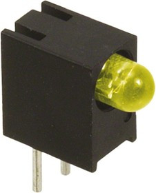 551-0707F, 551-0707F, Yellow Right Angle PCB LED Indicator, Through Hole 7.5 V
