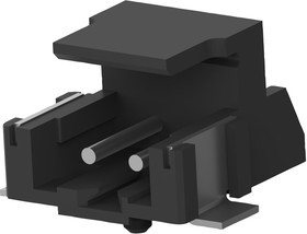 292173-2, Conn Shrouded Header HDR 2 POS 2mm Solder RA SMD Tape and Box