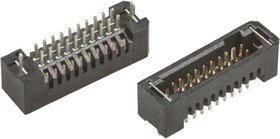 TFM-105-01-S-D-WT, TFM Series Straight Through Hole PCB Header, 10 Contact(s), 1.27mm Pitch, 2 Row(s), Shrouded