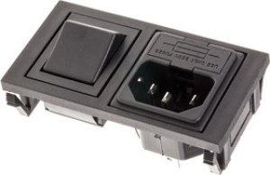 BZH01/Z0000/10, Разъем: питания AC, гнездо, "папа", 10А, 250ВAC, IEC 60320, 5x20мм
