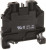 58.504.0055.1 - WT 4 SW, WT 4 Series Black Feed Through Terminal Block, Single-Level, Screw Termination, ATEX