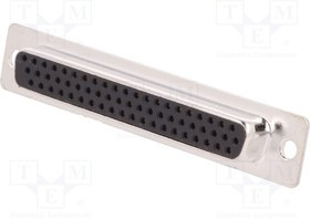 HDS-62-F-T-B-S, Разъем D-Sub HD; PIN: 62; вилка; "мама"; на провод