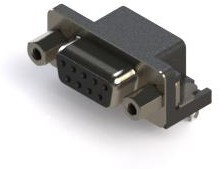 622-009-260-043, D SUB CONN, R/A RCPT, 9POS, DE, SOLDER