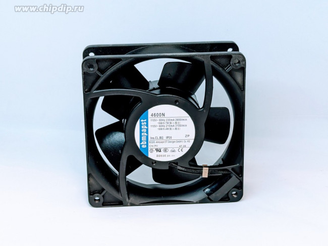Вентилятор Ebm-Papst 4600N 119x38мм 120x38 110v 115V 18W 0.23A клемма Вентилятор Ebm-Papst 4600N 119x38мм 120x38 110v 115V 18W 0.23A клемма