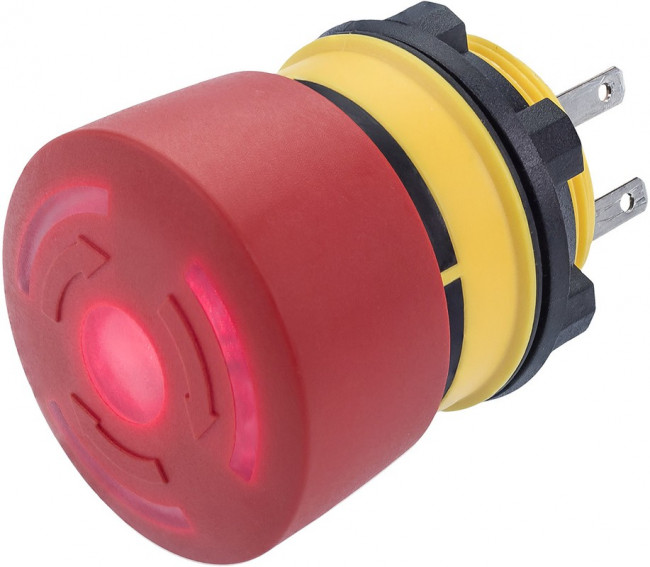 84-5241.2B20, Emergency Stop Switch, 2NC, IP65/IP67, Faston Terminal, 2.8 x 0.5 mm 84-5241.2B20, Emergency Stop Switch, 2NC, IP65/IP67, Faston Terminal, 2.8 x 0.5 mm