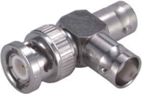 45_BNC-50-0-2/133_NE, RF Adapter, T-Type, BNC Plug - 2x BNC Socket, 50Ohm