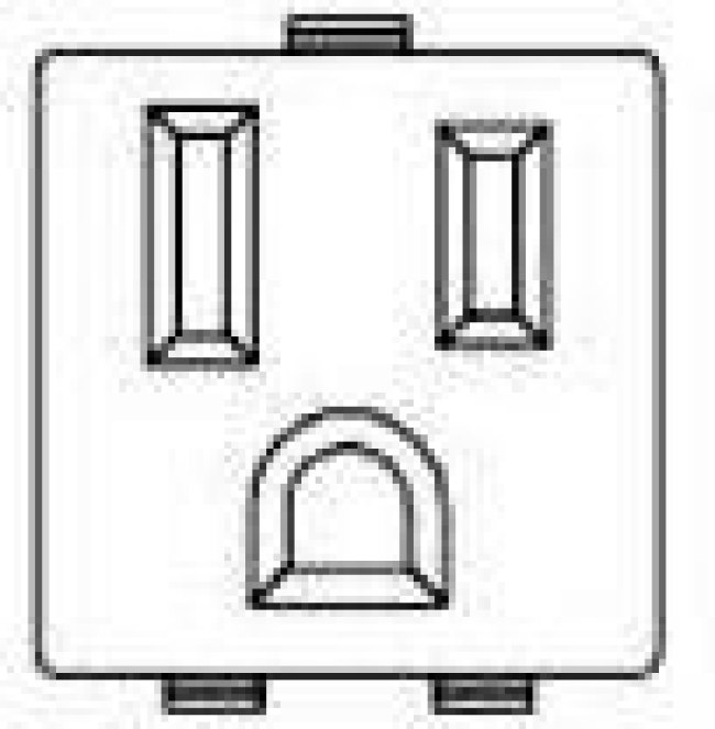 208979-4, AC Power Plugs &amp; Receptacles CONV OUTLET ASSEMBLY ALMOND
