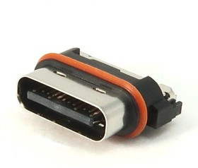 DX07W024JA1R1000, USB Connectors 2R 24P RA RECEPT WATERPROOF LONGSHELL