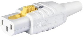 3-122-078, PWR ENTRY CONN, IEC60320 C13, SCREW, WHT