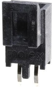 105309-1302, Headers &amp; Wire Housings NanoFit Hdr VT 2Ckt SR KNK Pns Blk 30Au