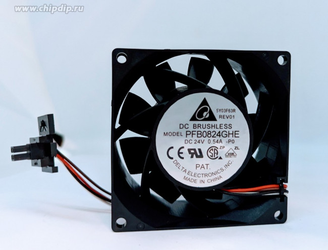 Вентилятор Delta Electronics PFB0824GHE 24v 80x38 4pin 0.54A Вентилятор Delta Electronics PFB0824GHE 24v 80x38 4pin 0.54A