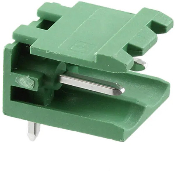 1759017, 2 Угловой 1 5.08мм Зеленый На плату-Open P=5.08мм Подключаемая Клеммная Колодка
