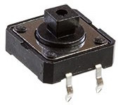 KAN1210-0731B010-42, замена DTS-24N SWT9 кнопка тактовая 12х12 h=7мм (= DTS-24N SWT9)