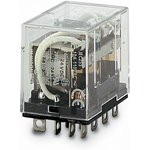 LY4-24AC, Реле: электромагнитное, 4PDT, Uобмотки: 24ВAC, 10A/110ВAC, 10А