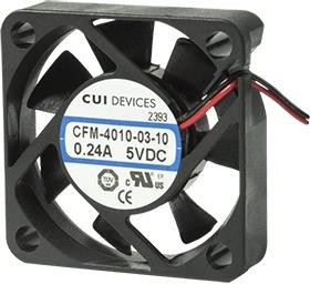 CFM-4010-03-22, DC Fans DC Fan 10CFM 1.2W 5V 40x40mm AR/TS/PWM