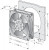 4606ZH, 4000 Z Series Axial Fan, 115 V ac, AC Operation, 180m³/h, 18W, 119 x 119 x 38mm