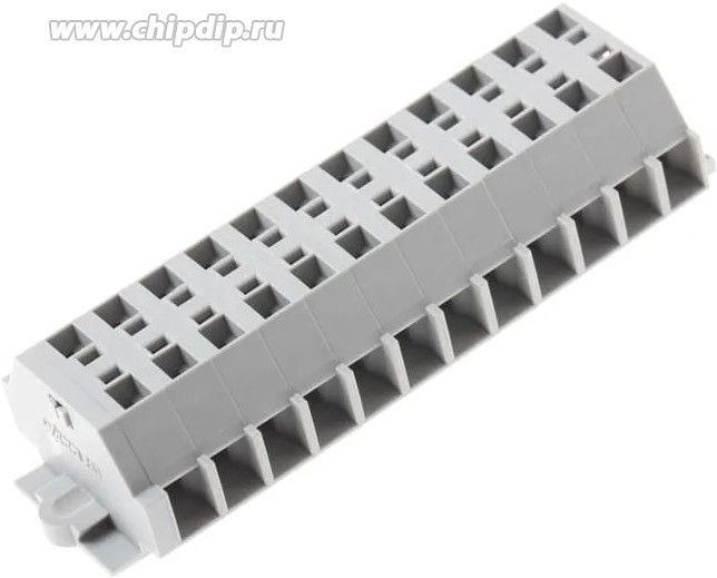 261-112, 261 Series Grey Terminal Strip, 2.5mm², Single-Level, Cage Clamp Termination
