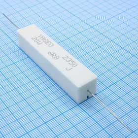 SQP20AJB-6R8, (SQP 20W 6.8 5%), Резистор керамический цементный аксиальный (SQP) 20Вт 6.8Ом +5%