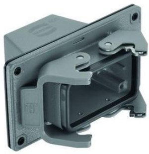 19300101121, Heavy Duty Power Connectors 10B Pnl Fd Thru Hsng Double LeverM25