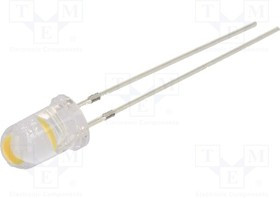 OSM56V5B61A, LED; 5mm; white warm; 16000?20000mcd; 60°; Front: convex; 5.5?6.5V