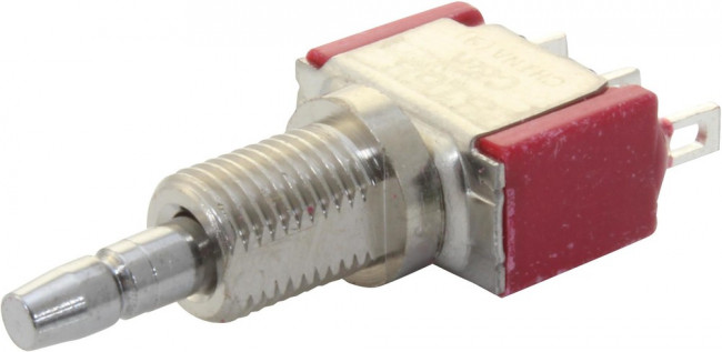 8168LHZQE2, Кнопочный переключатель, 8060, 6.35 мм, SPDT, Вкл.-(Вкл.), Круглый, Черный