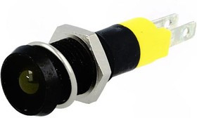 SMDD 08114, Индикат.лампа: LED, вогнутый, 24-28ВDC, Отв: d8,2мм, IP67, металл