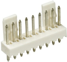 22-04-1091, Mini-Latch Series Straight Through Hole Pin Header, 9 Contact(s), 2.5mm Pitch, 1 Row(s), Unshrouded