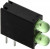 553-0122-200F, 553-0122-200F, Green Right Angle PCB LED Indicator, 2 LEDs, Through Hole 2.8 V