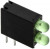 553-0122-200F, 553-0122-200F, Green Right Angle PCB LED Indicator, 2 LEDs, Through Hole 2.8 V