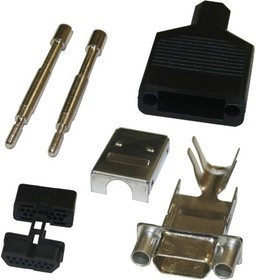 960-009-010R011, Корпус D Sub, Micro D, Серия MICRO-D 960, DE, 180°, Корпус из Термопластика 960-009-010R011, Корпус D Sub, Micro D, Серия MICRO-D 960, DE, 180°, Корпус из Термопластика